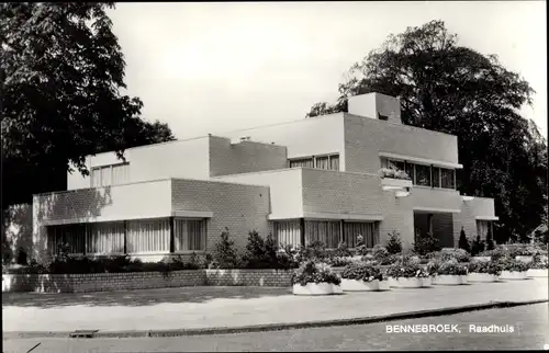 Ak Bennebroek Nordholland Niederlande, Rathaus