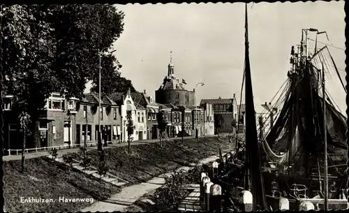 Ak Enkhuizen Nordholland Niederlande, Havenweg