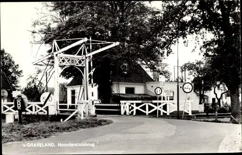 Ak's Graveland Nordholland, Noordersluis-Brücke