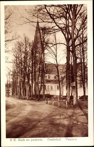 Ak Vaassen Epe Gelderland Niederlande, R.K. Kerk en pastorie