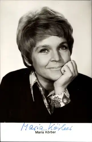 Ak Schauspielerin Maria Körber, Portrait, Autogramm