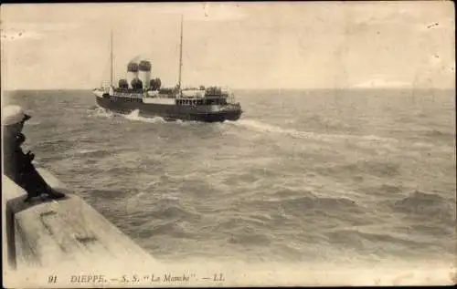 Ak Dieppe Seine Maritime, Paquebot La Manche