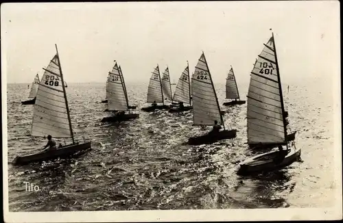 Ak Andernos les Bains Gironde, Regates