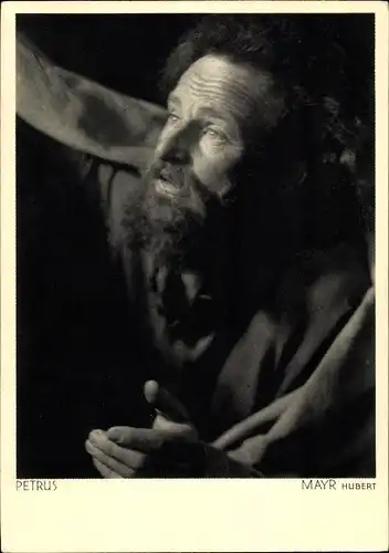 Ak Oberammergau in Oberbayern, Passionsspiele 1934, Schauspieler Hubert Mayr als Petrus