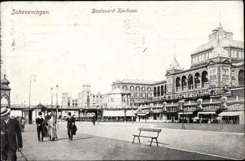 Ak Scheveningen Den Haag Südholland, Boulevard Kurhaus