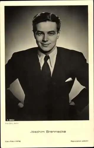 Ak Schauspieler Joachim Brennecke, Portrait, Film Foto Verlag A 3626/1