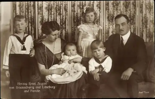 Ak Herzog Ernst August zu Braunschweig Lüneburg, Viktoria Luise, Kinder