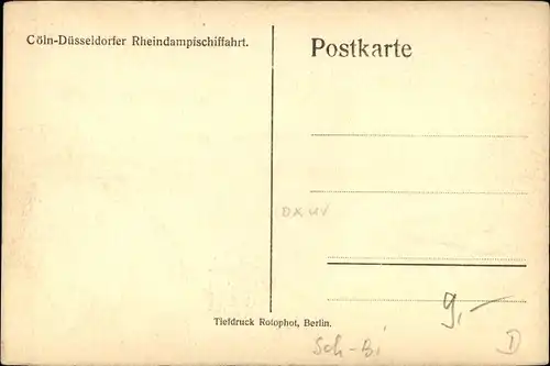 Ak Doppeldeckschiff Rheingold, Köln-Düsseldorfer Rheindampfschifffahrt