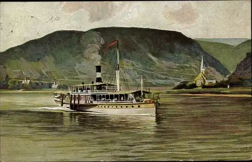 Ak Dampfer auf dem Rhein, Köln-Düsseldorfer Rheindampfschifffahrt