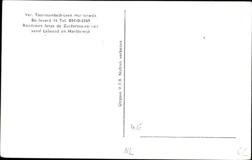 Ak Fähre M.S. Flevomeer, Rundfahrt, Zuiderzeewerke