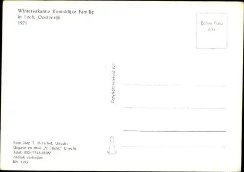 Ak Lech Vorarlberg, Prinzessin Beatrix der Niederlande, Prinzen, Adel Niederlande