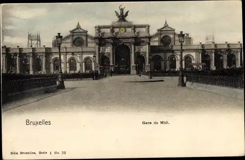Ak Bruxelles Brüssel, Gare du Midi
