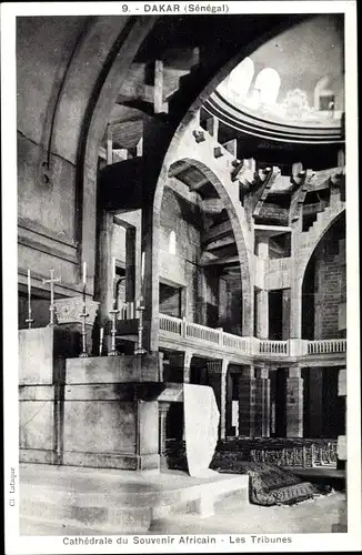 Ak Dakar Senegal, Kathedrale, Tribünen