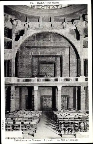 Ak Dakar Senegal, Inneres der Kathedrale