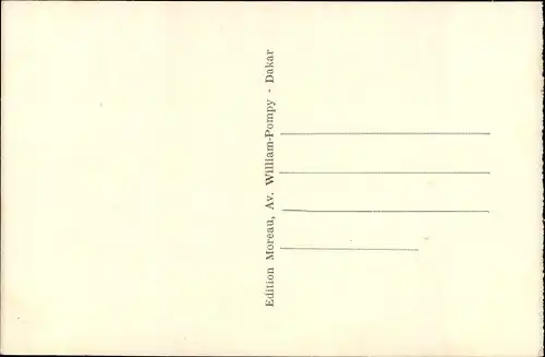 Ak Dakar Senegal, Eine Ecke der Corniche