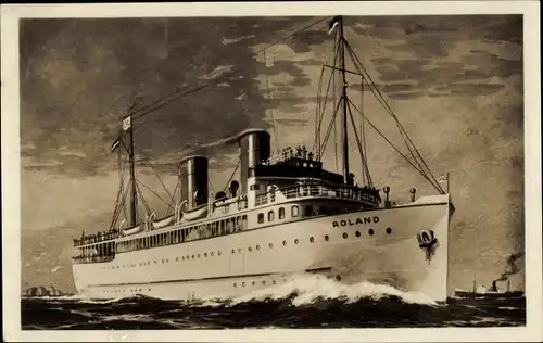 Ak Dampfschiff Roland, Norddeutscher Lloyd Bremen