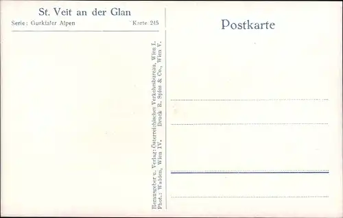 Ak Sankt Veit an der Glan Kärnten, Platz mit Brunnen