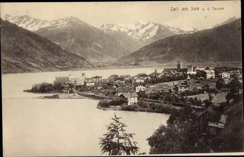 Ak Zell am See in Salzburg, Totale