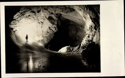 Ak Salzburg in Österreich, Eisriesenwelthöhle, Eispalast