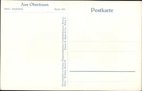 Ak Obertraun Oberösterreich, Dorfmotiv