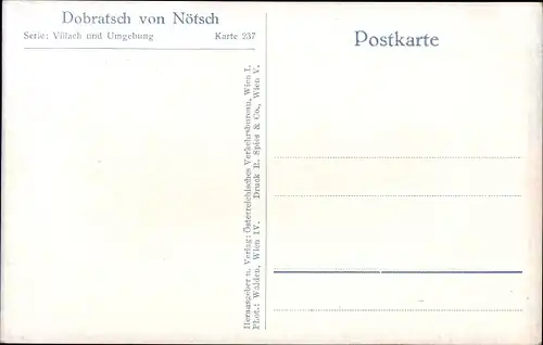 Ak Nötsch am Dobratsch Kärnten, Dorfmotiv