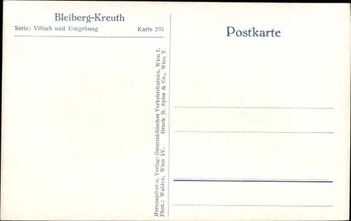 Ak Bleiberg Kreuth Kärnten, Gesamtansicht