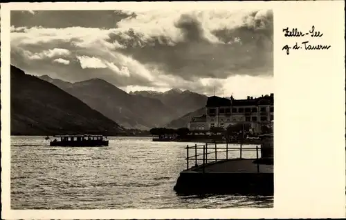 Ak Zell am See bei Salzburg, Blick gegen die Tauern