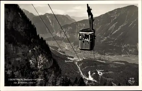 Ak Obertraun Oberösterreich, Dachstein Seilbahn zur Eishöhle