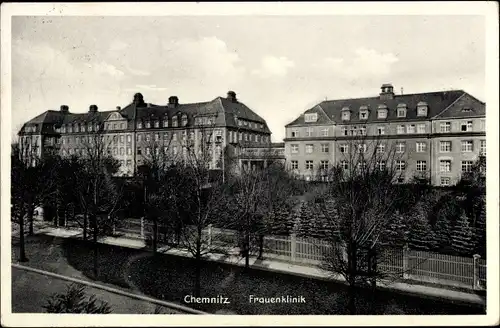 Ak Chemnitz, Blick auf die Frauenklinik