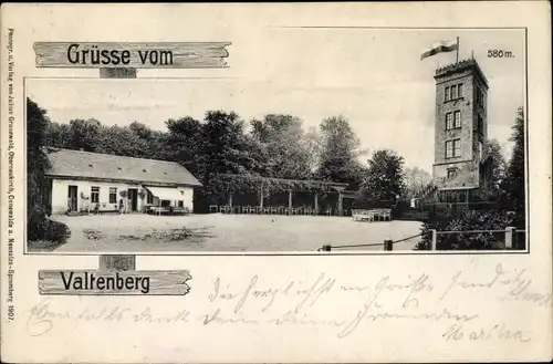 Litho Neukirch in der Lausitz, Valtenberg, König Johann-Turm