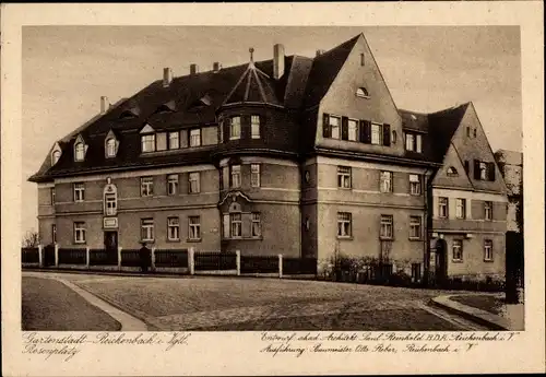 Ak Reichenbach im Vogtland, Partie am Rosenplatz, Paul Reinhold, Otto Weber