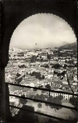 Ak Granada Andalusien Spanien, Blick auf den Albaicin von der Alhambra