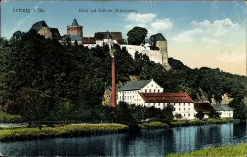 Ak Leisnig an der Freiburger Mulde Sachsen, Schloss Mildenstein