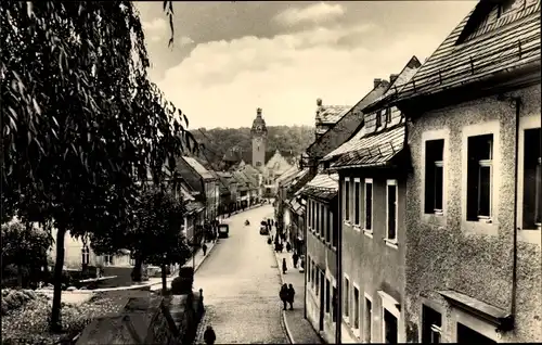 Ak Waldheim in Sachsen, Straßenpartie, Wohnhäuser