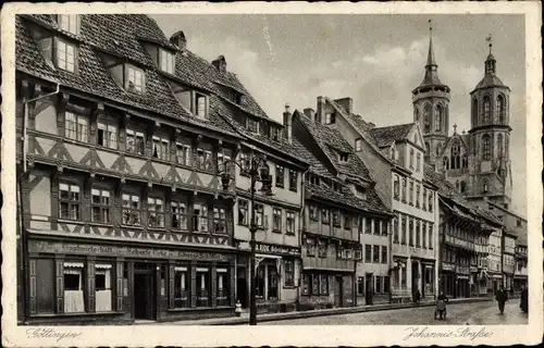 Ak Göttingen, Blick zur Johannisstraße, Gastwirtschaft