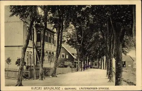 Ak Braunlage im Oberharz, Lauterberger-Strasse