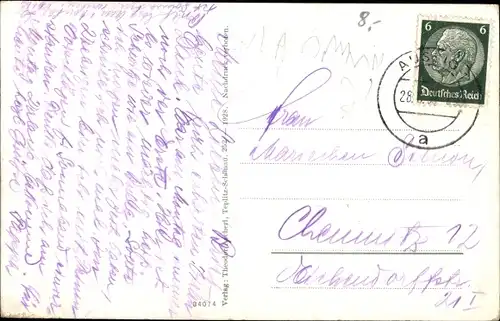 Ak Ústí nad Labem Aussig an der Elbe, Stadtpark