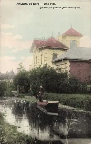 Ak Arleux Nord, Blick zur Villa