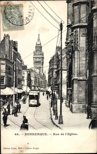 Ak Dunkirk Dunkirk North, The Church Street