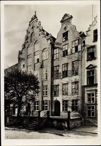 Ak Elbląg Elbing Westpreußen, Spieringstraße, Backsteinbau von 1651