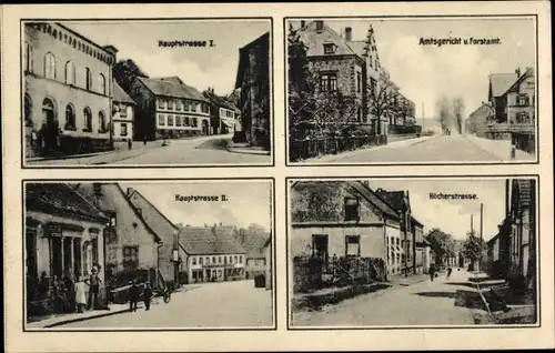 Ak Waldmohr in der Pfalz, Amtsgericht, Hauptstraße, Höcherstraße, Forstamt