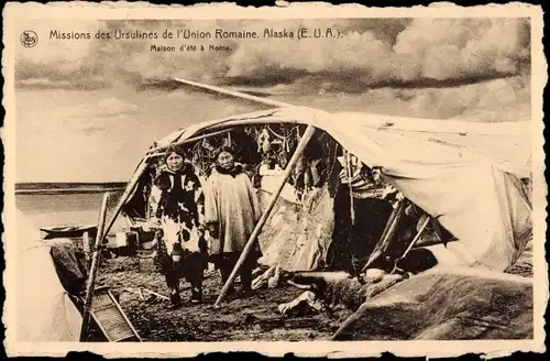 Ak Alaska, Missions des Ursulines de l'Union Romaine, Maison d'été à Nome