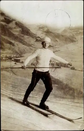 Foto Ak Skifahrer, Wintersport, Portrait