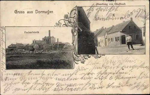 Ak Dormagen am Niederrhein, Zuckerfabrik, Handlung