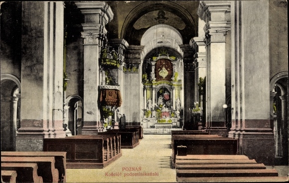 Ak Poznań Posen, Kirche, Innenansicht Nr. 10809413 oldthing