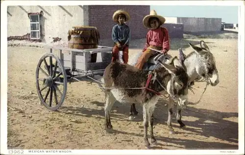 Ak Mexico, mexikanischer Wasserwagen