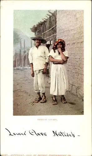 Ak Mexiko, mexikanische Liebhaber
