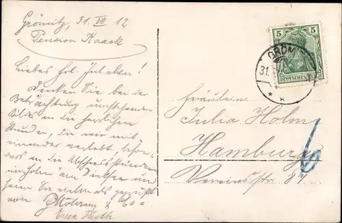 Foto Ak Ostseebad Grömitz in Holstein, Liebespaar, Strand, Itl's Ruh-Aufschrift