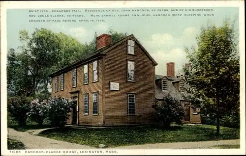 Ak Lexington Massachusetts USA, Hancock-Clarke House