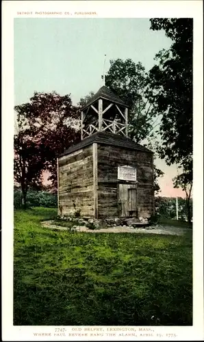 Ak Lexington Massachusetts USA, Old Belfry, Clarke Street